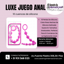 CADENA DE SILICONA ANAL LUXE SEXSHOP PTE PIEDRA 931568025